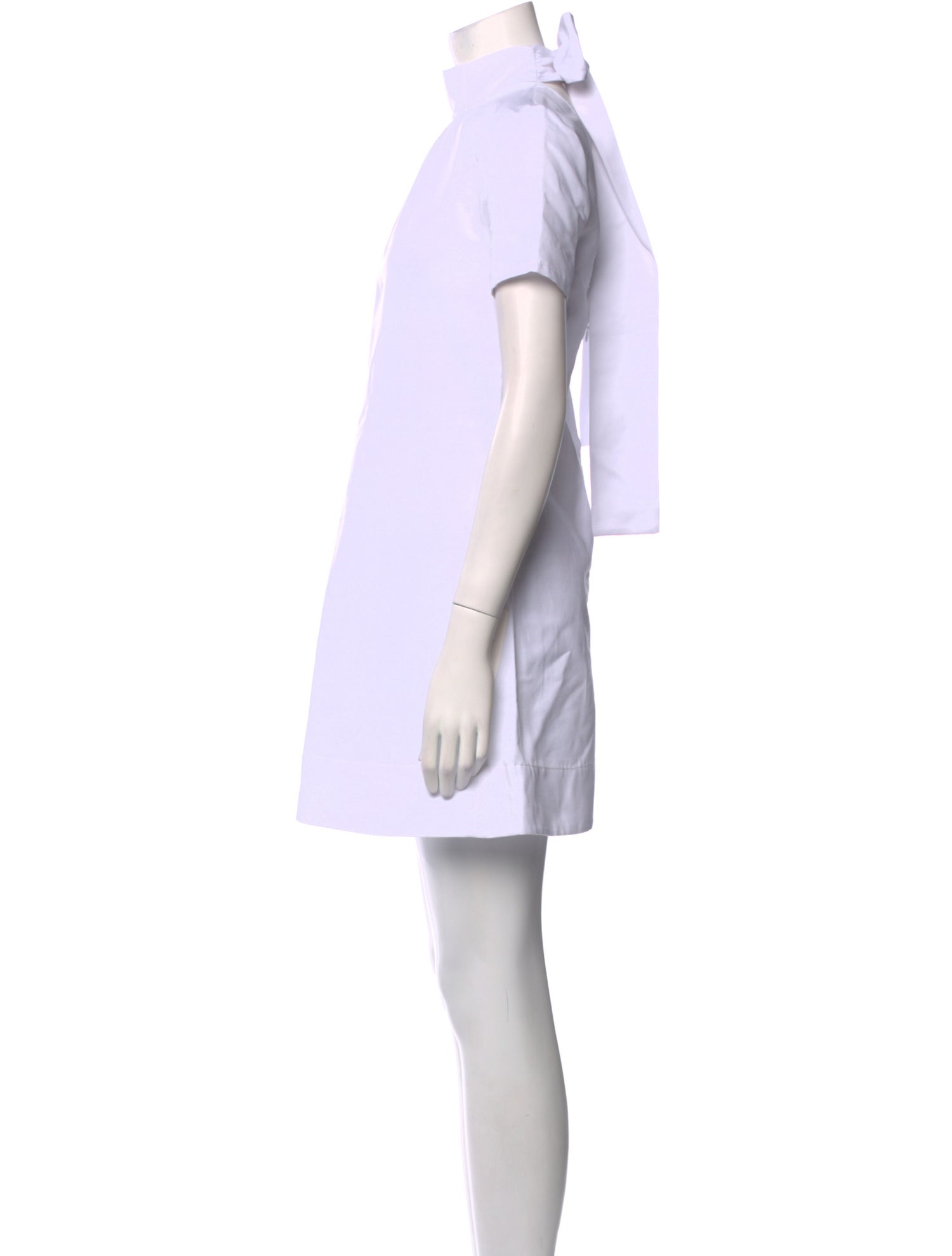 Staud Mock Neck Mini Dress